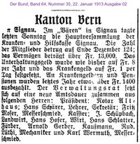 1913 Wermuth Karl, Signau I