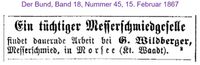 1867 Wildberger G., Morges